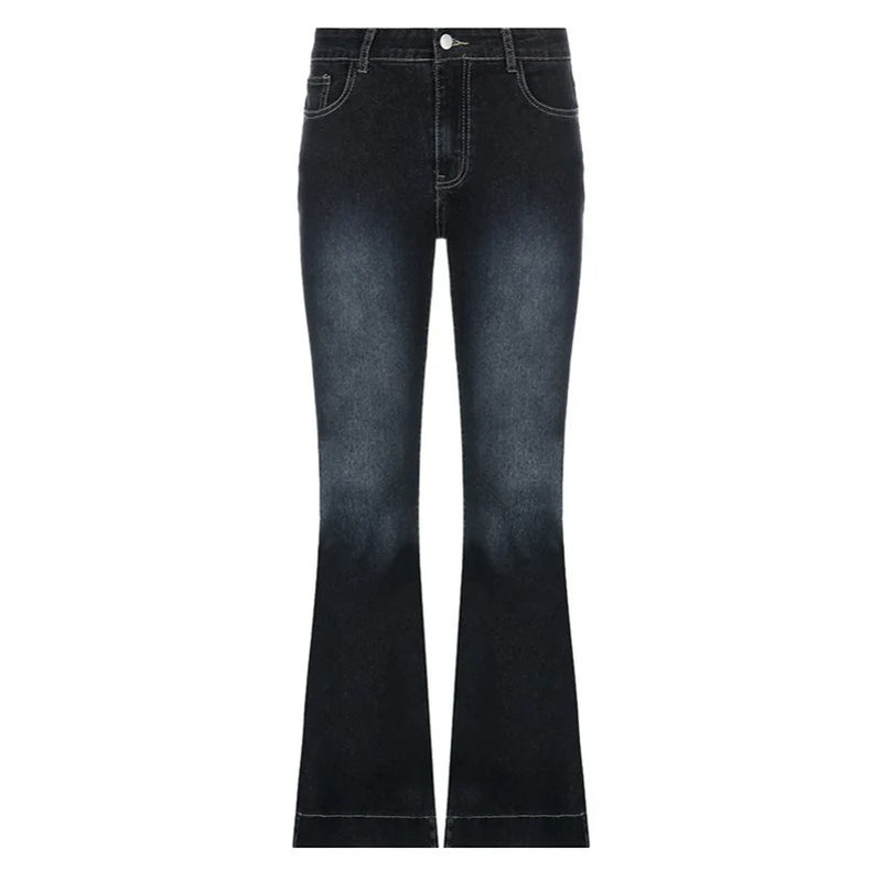 Flare Jeans med låg midja för kvinnor