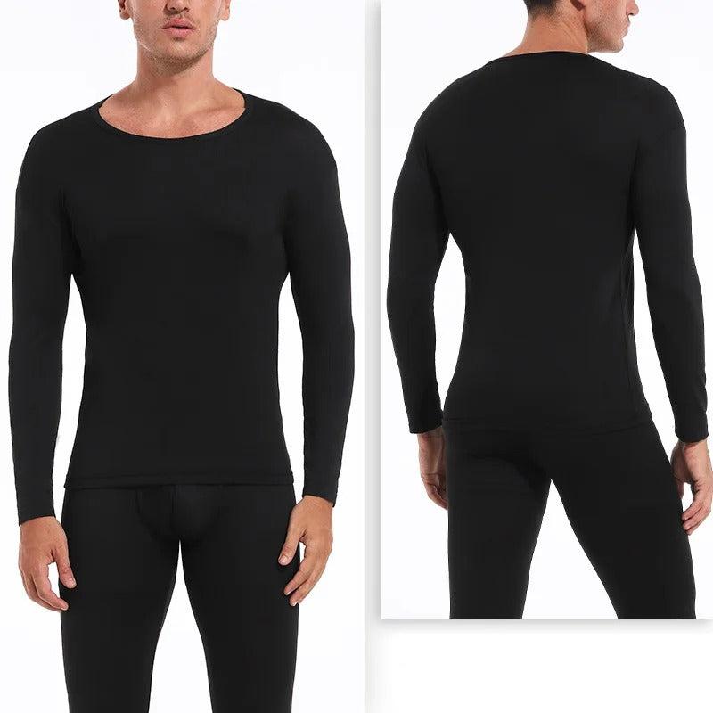 Fleecefodrad termisk skjorta & Leggings set för män