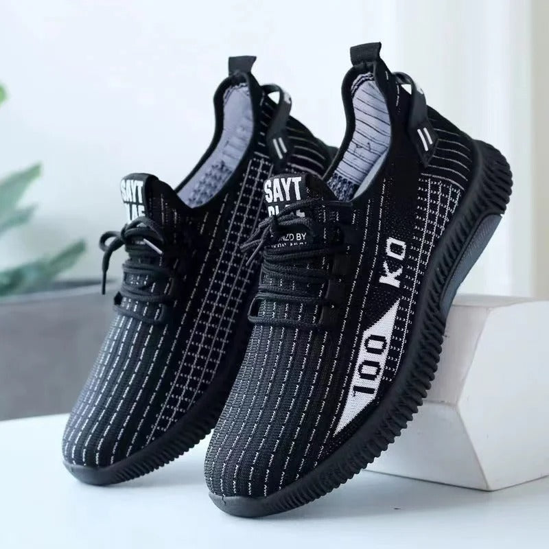 Andningsaktiva halkfria sneakers för män