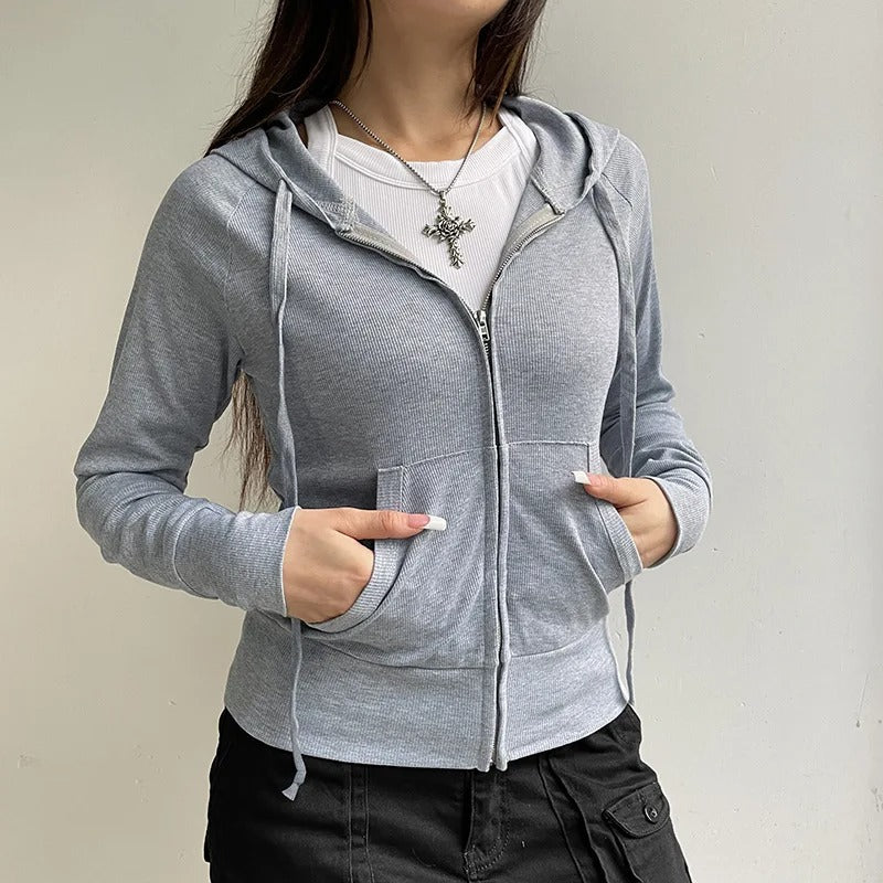 Avslappnad Hoodie Sweatshirt för kvinnor