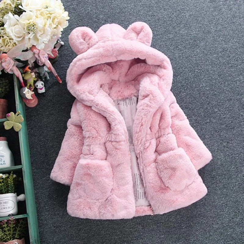 Fleece vinterjacka för barn