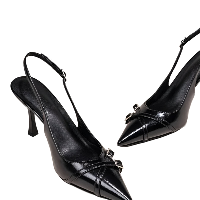 Stilettklackar med spetsig tå för kvinnor