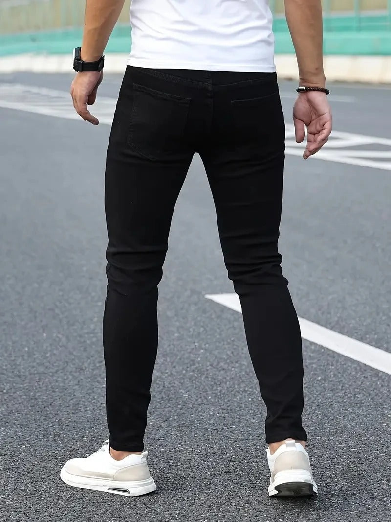 Casual Slim Fit-byxor för män