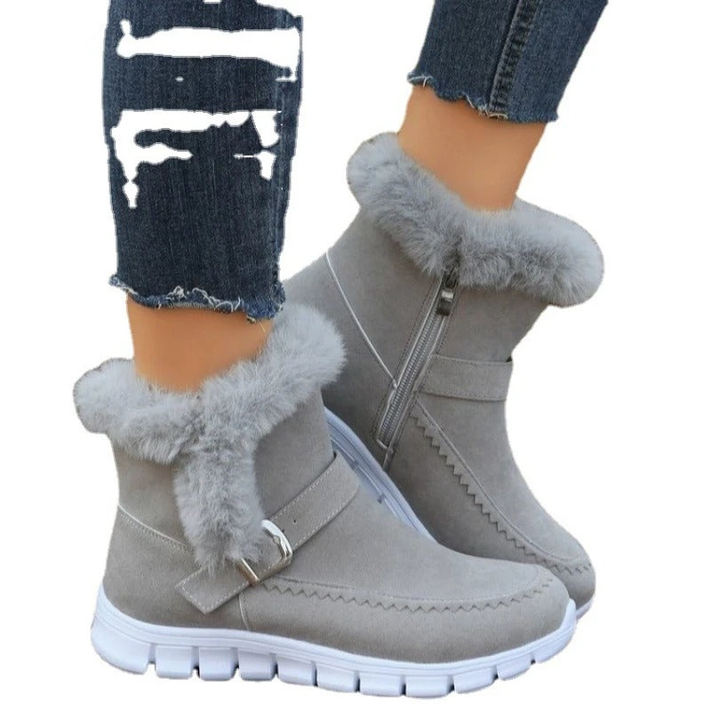 Chelsea Boots i päls för kvinnor