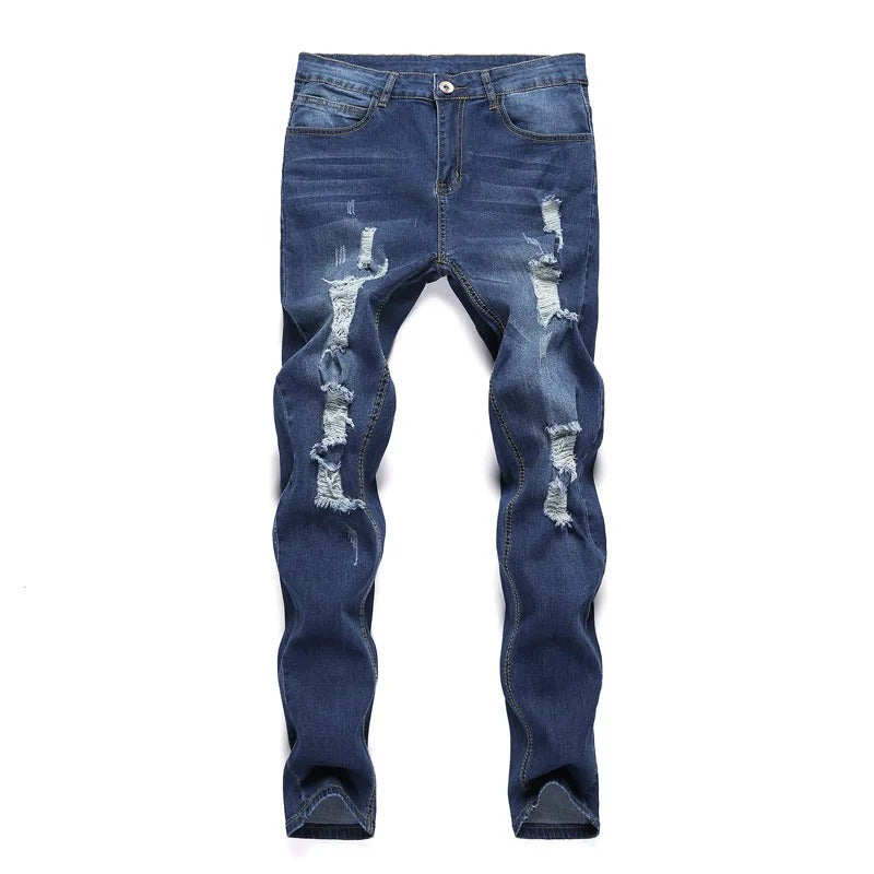 Rippade skinny jeans för män