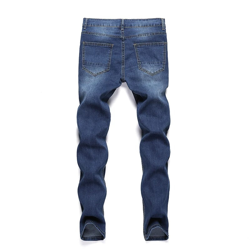 Rippade skinny jeans för män