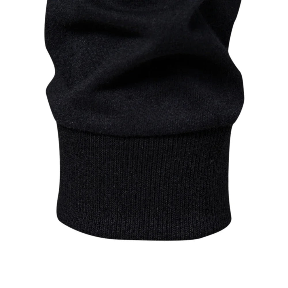 Långärmad Patchwork T-shirt för män