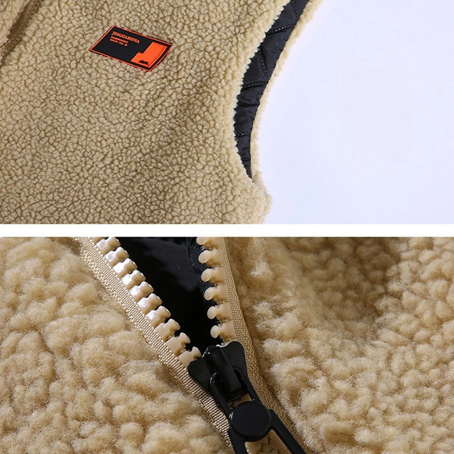 Vinterväst i polarfleece för män