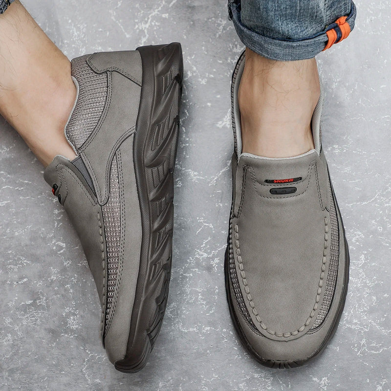 Läderloafers för herr