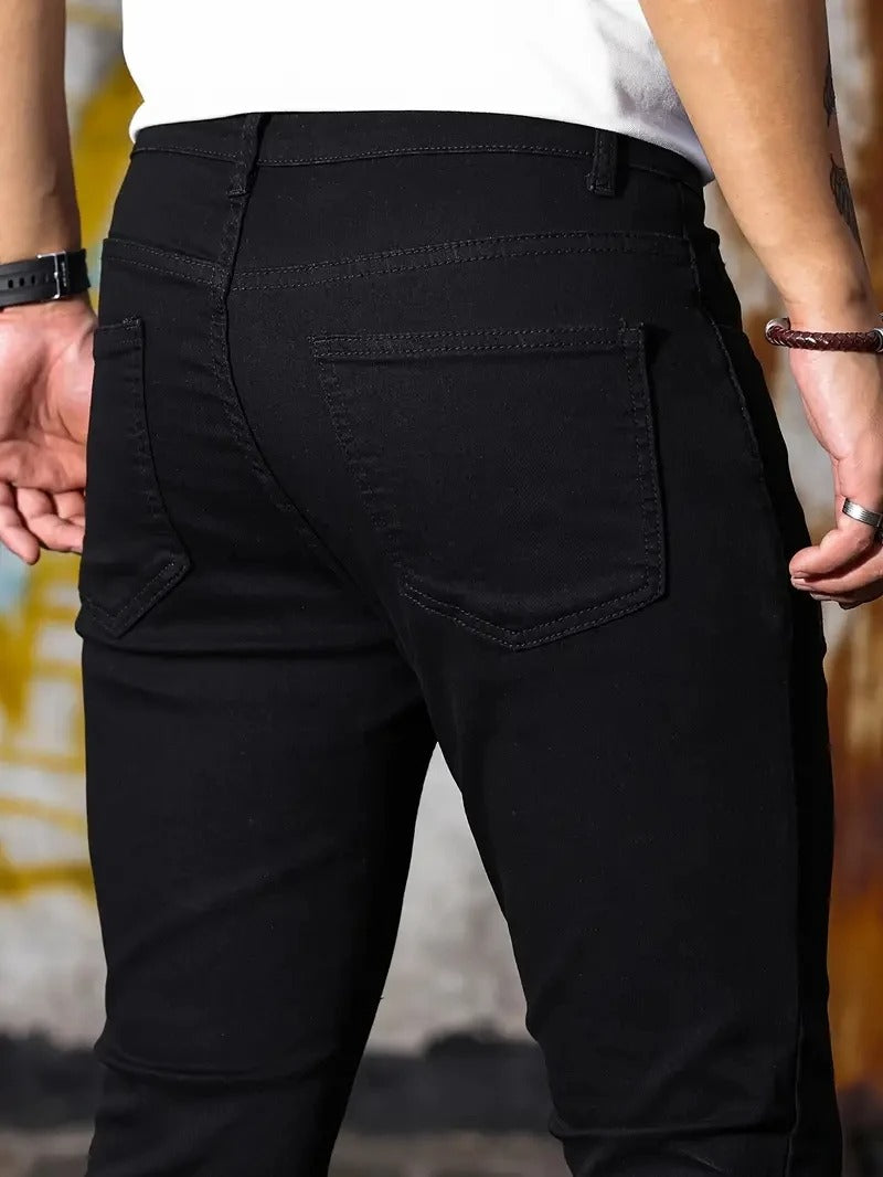 Casual Slim Fit-byxor för män