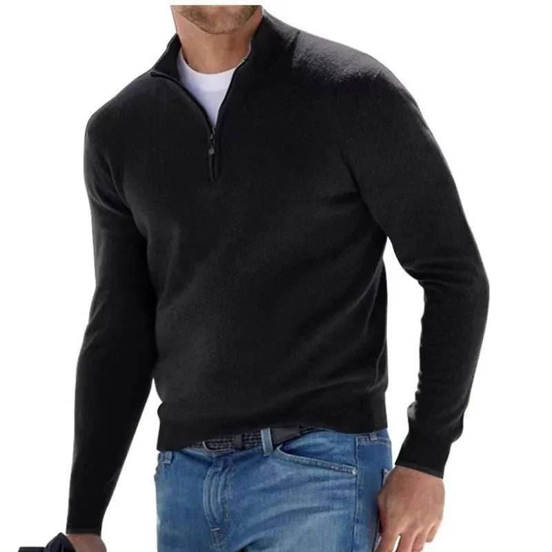 Varm fleecepullover för män