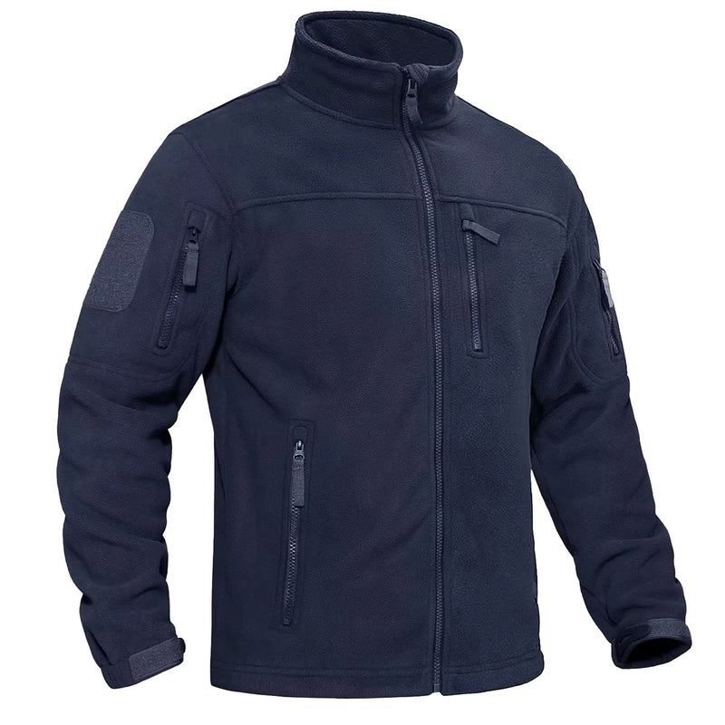 Thermojacka i fleece med hel dragkedja för män