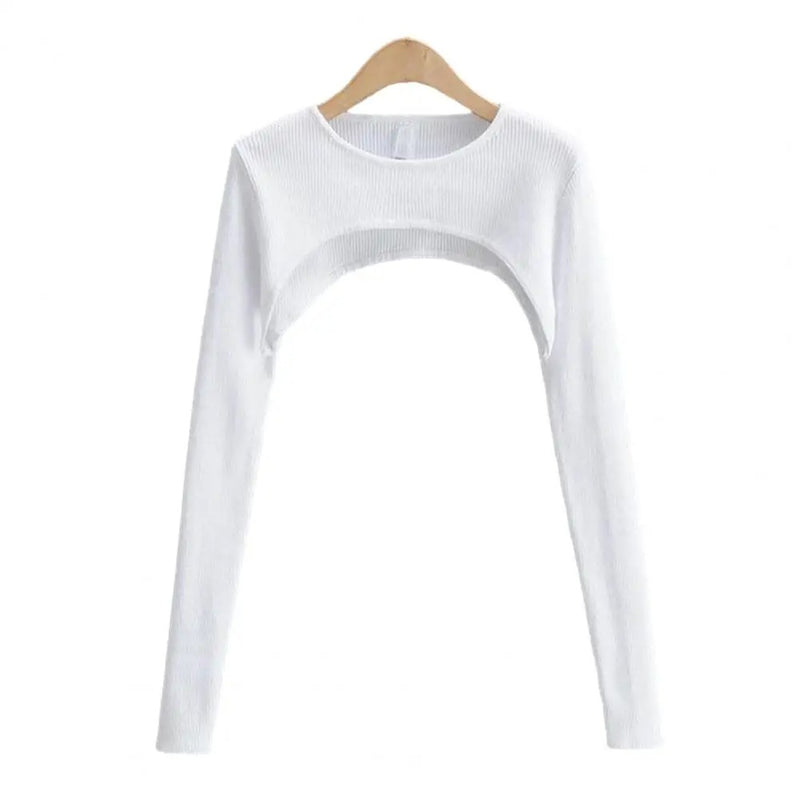 Mjukt Stickad Crop Top för kvinnor