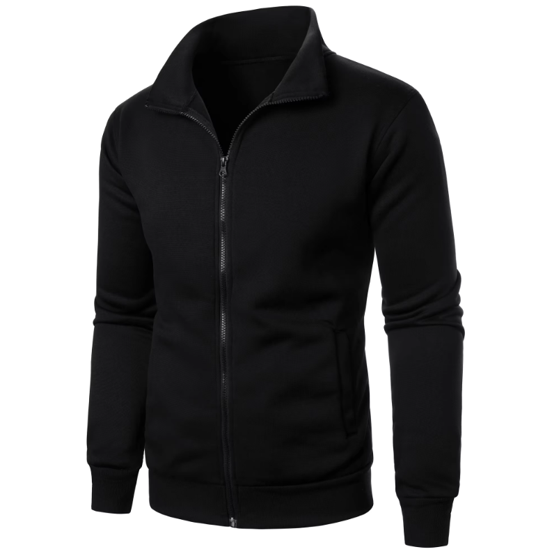 Jacka med ståkrage och dragkedja för herrar