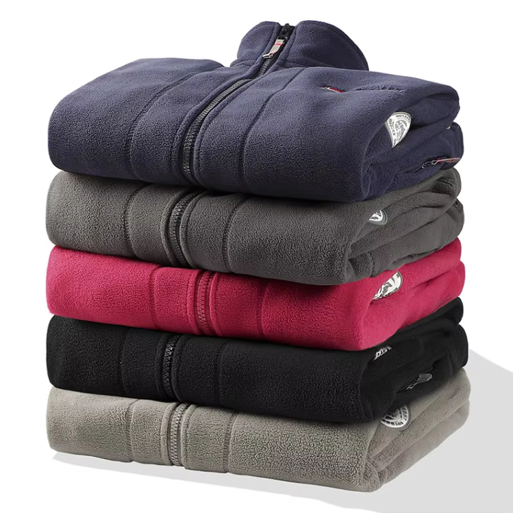 Tjock Polar Fleece Jacka för män