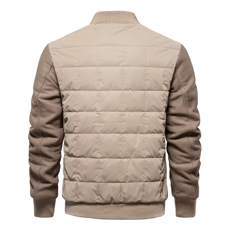 Tjock fleece fritidsjacka för män