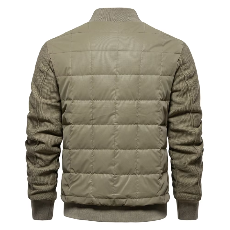 Tjock fleece fritidsjacka för män