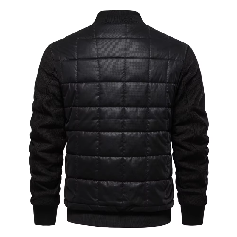 Tjock fleece fritidsjacka för män
