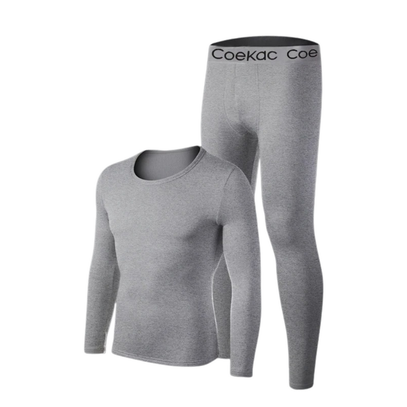 Fleecefodrad termisk skjorta & Leggings set för män