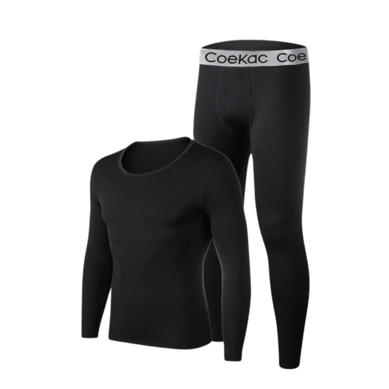 Fleecefodrad termisk skjorta & Leggings set för män