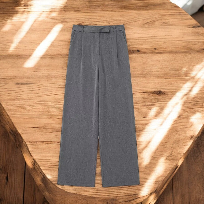 Baggy byxor med hög midja för kvinnor