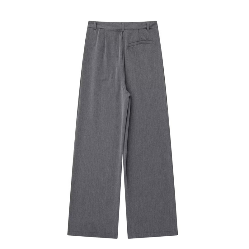 Baggy byxor med hög midja för kvinnor