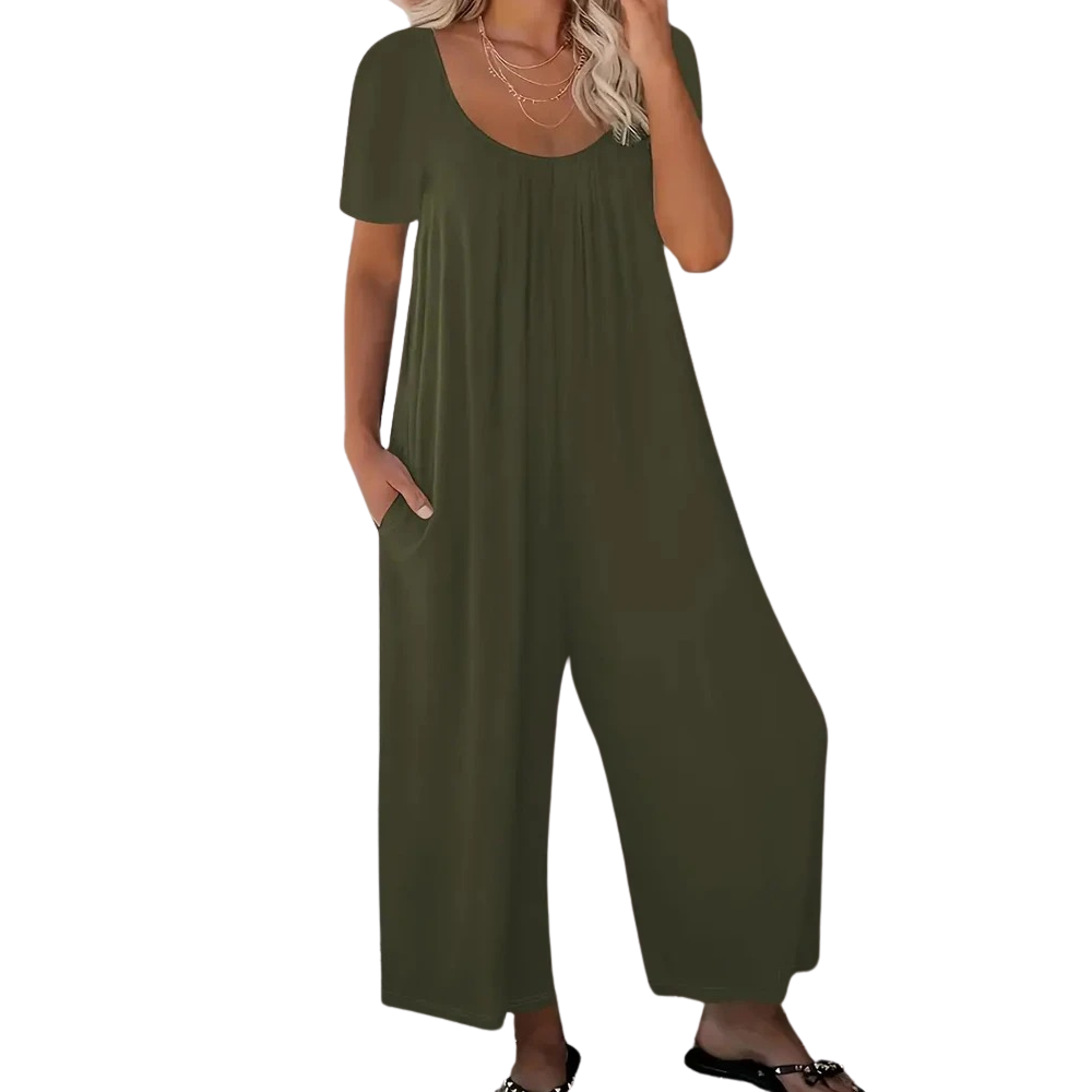Sommar chic enfärgad jumpsuit
