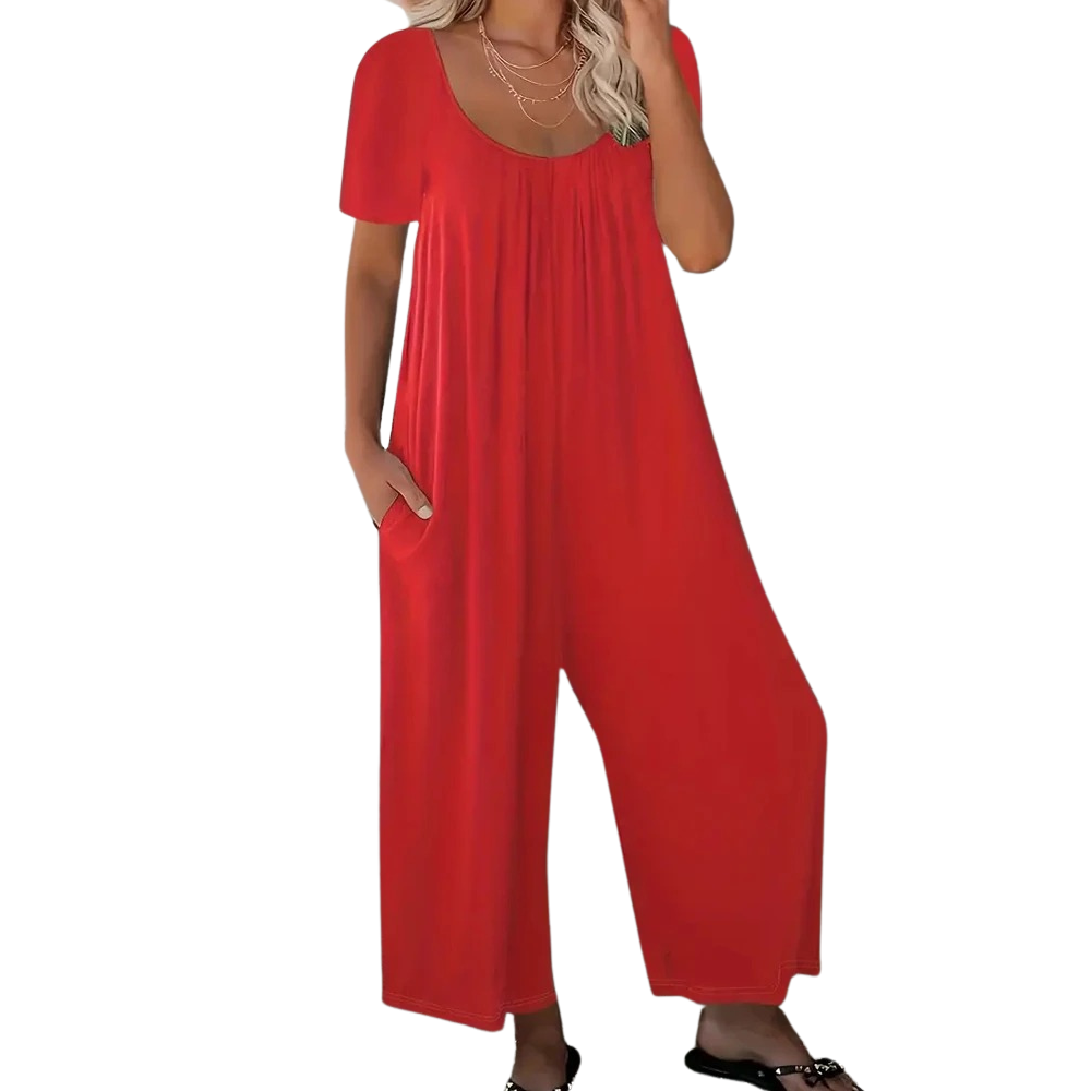Sommar chic enfärgad jumpsuit
