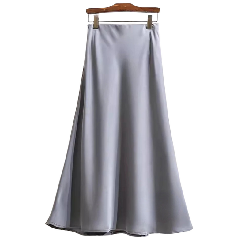 Kvinnors ättika Satin Fishtail kjol