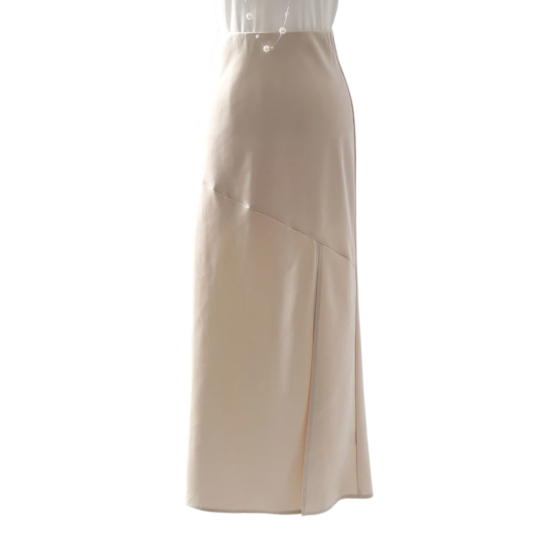 Bodycon kjol i satin för kvinnor