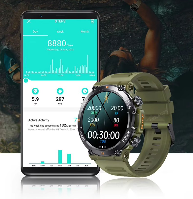 HD Bluetooth Smartwatch för män