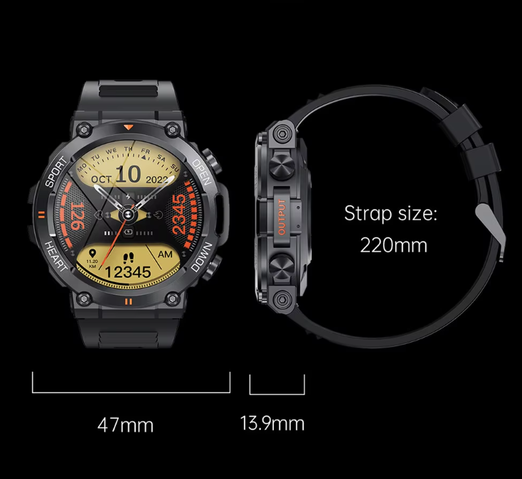 HD Bluetooth Smartwatch för män