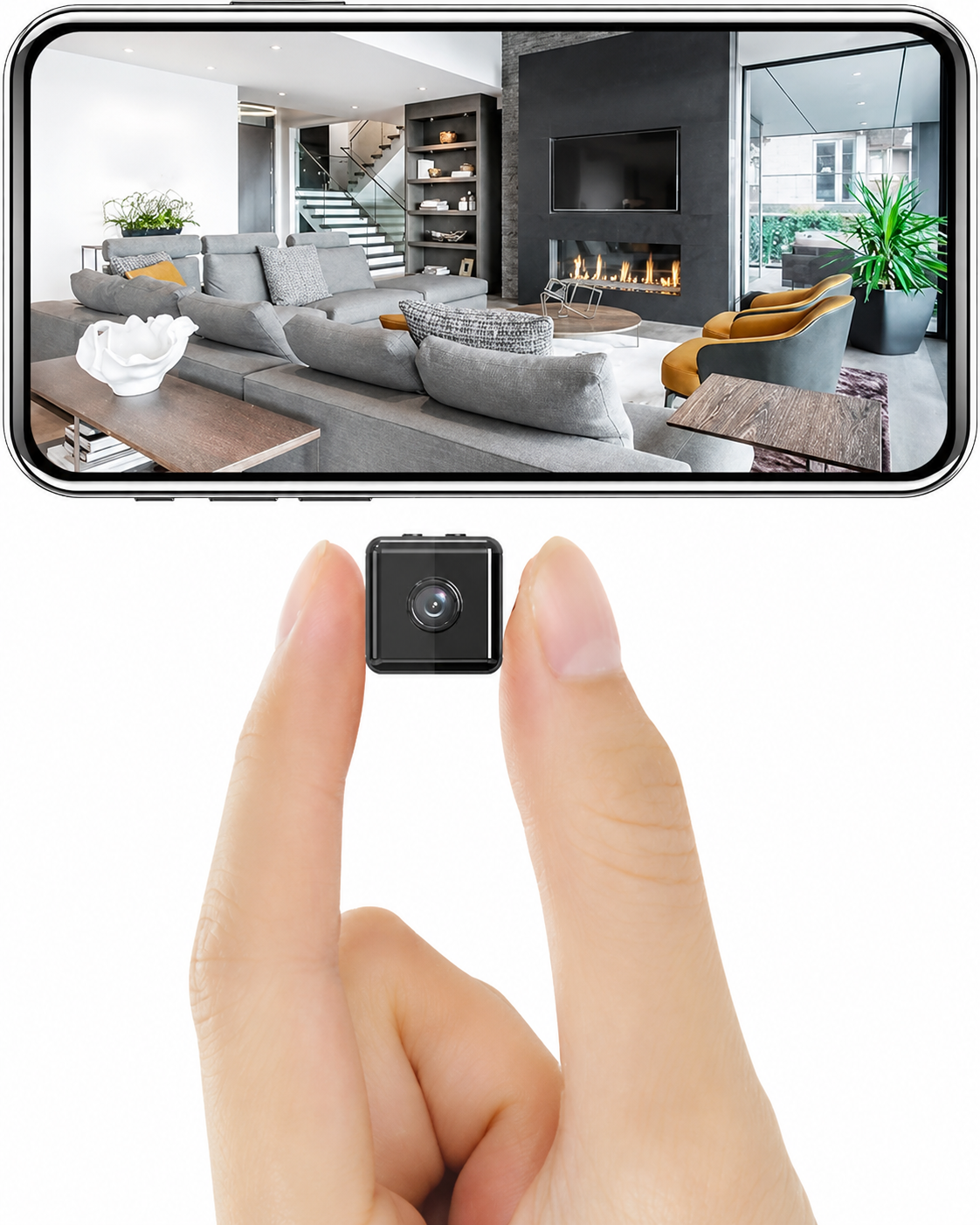 Trådlös Mini WiFi Säkerhetskamera 1080P Med Appkontroll