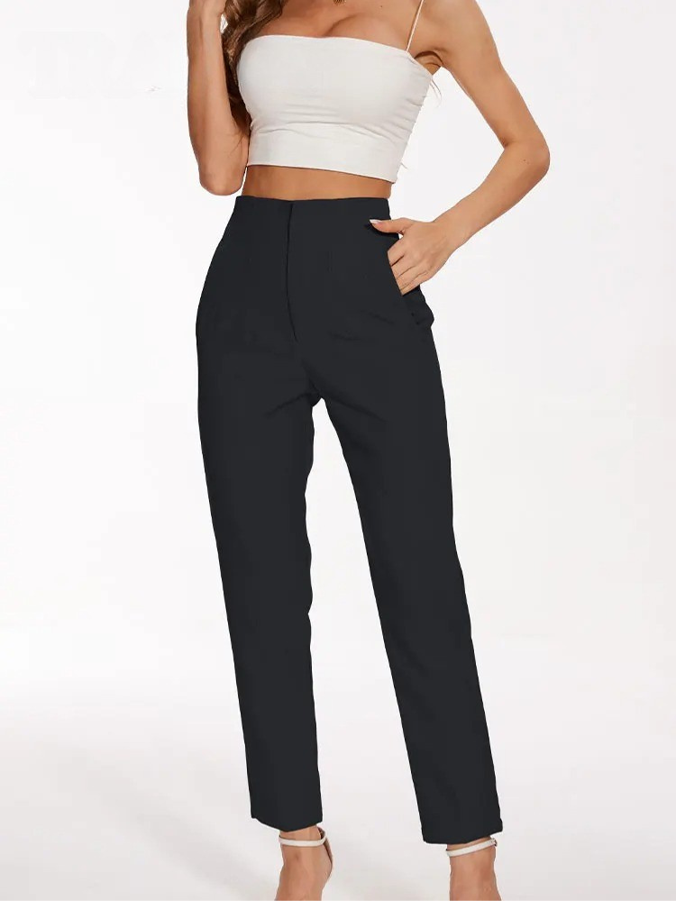 Pencilbyxor med hög midja för kvinnor