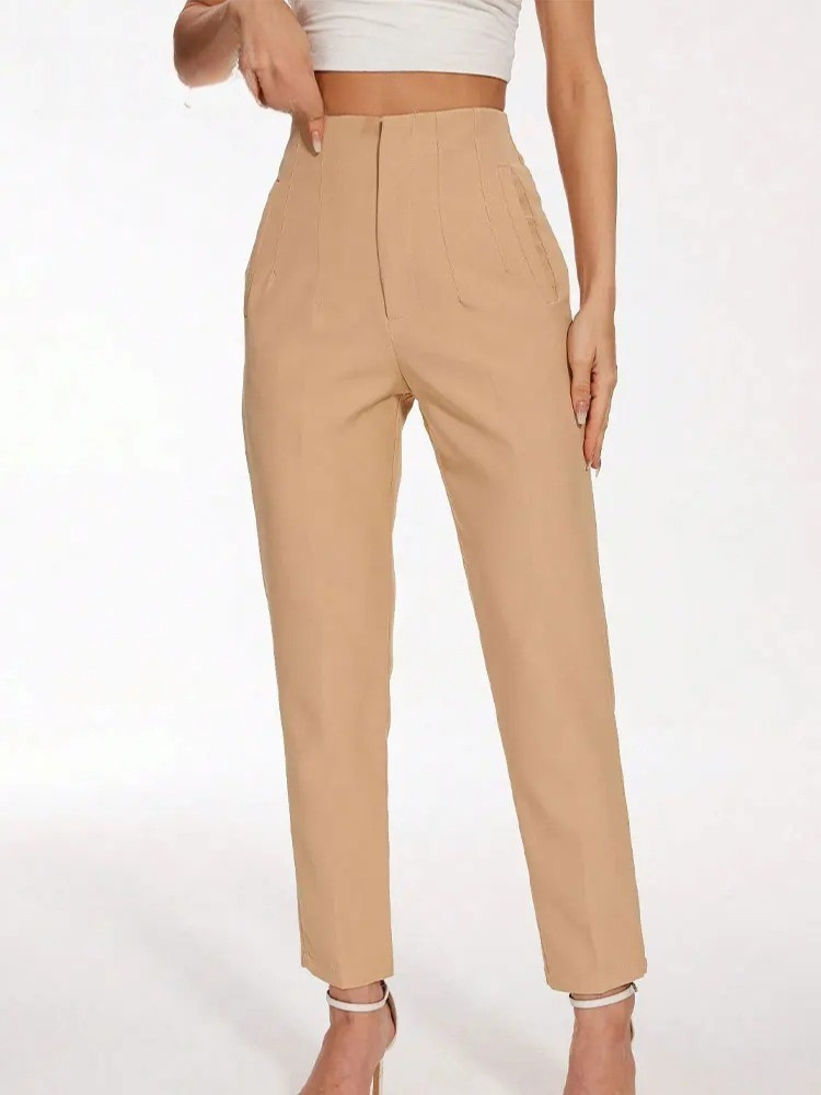 Pencilbyxor med hög midja för kvinnor