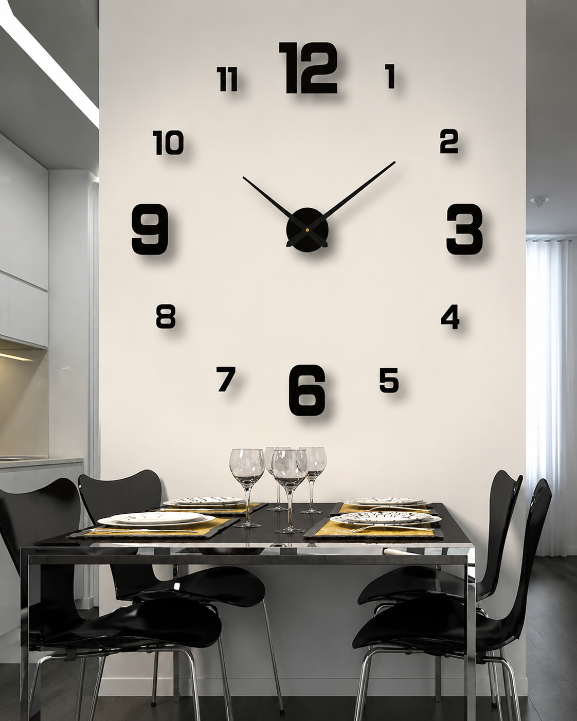 Väggklocka Kreativ Design Modern Stil