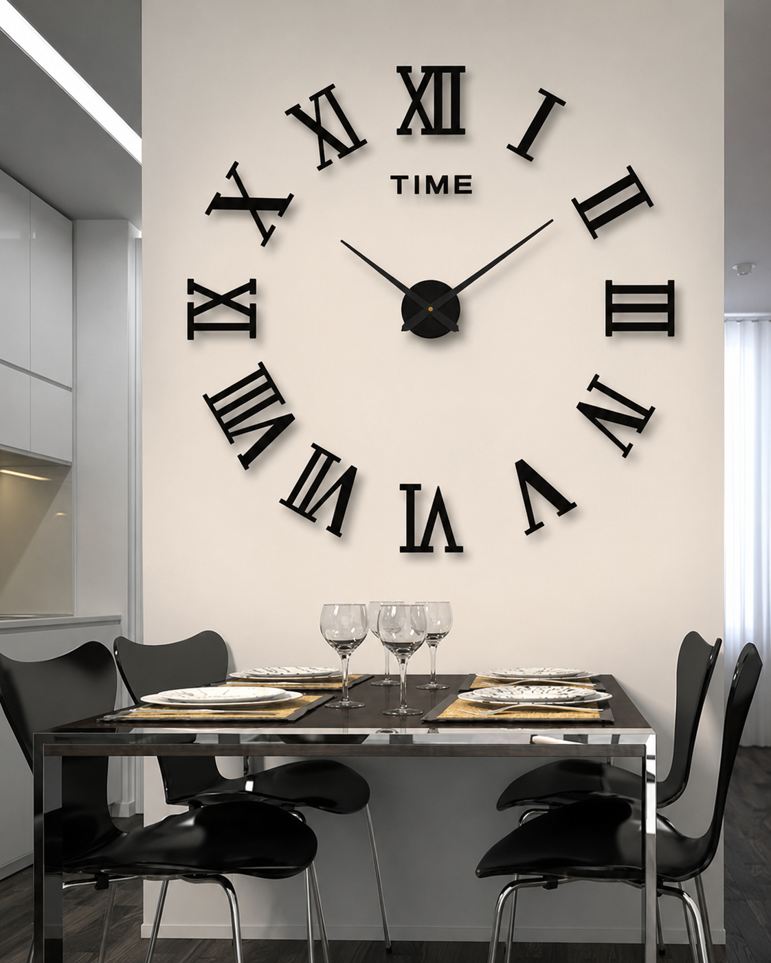 Väggklocka Kreativ Design Modern Stil