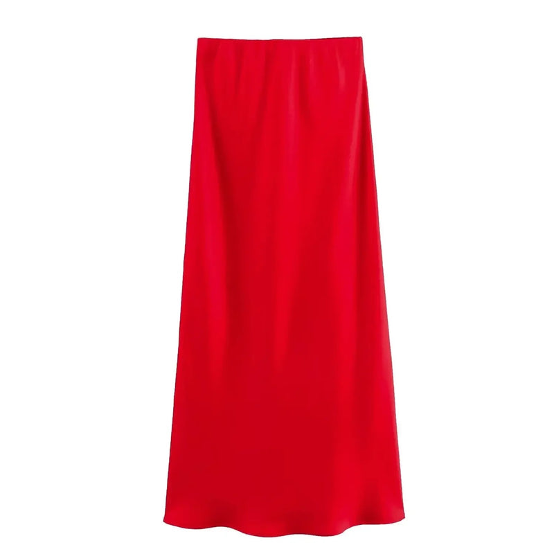 Slim Fit Satin Dragsko för kvinnor