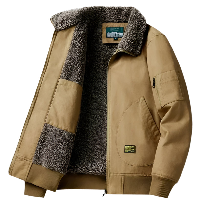 Jacka i lammull för män