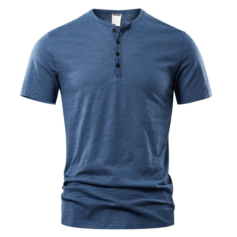 Herr-Henley-T-shirt för sommaren