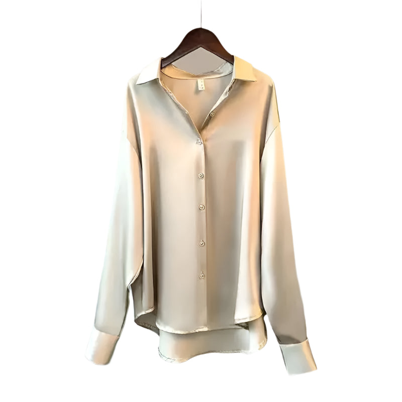 Silk blus för kvinnor