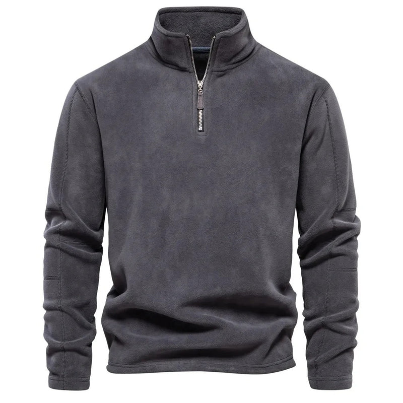 Varm fleecepullover för män