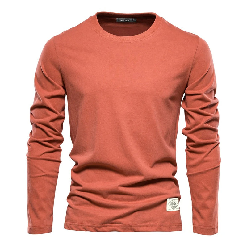 Klassisk långärmad t-shirt för män