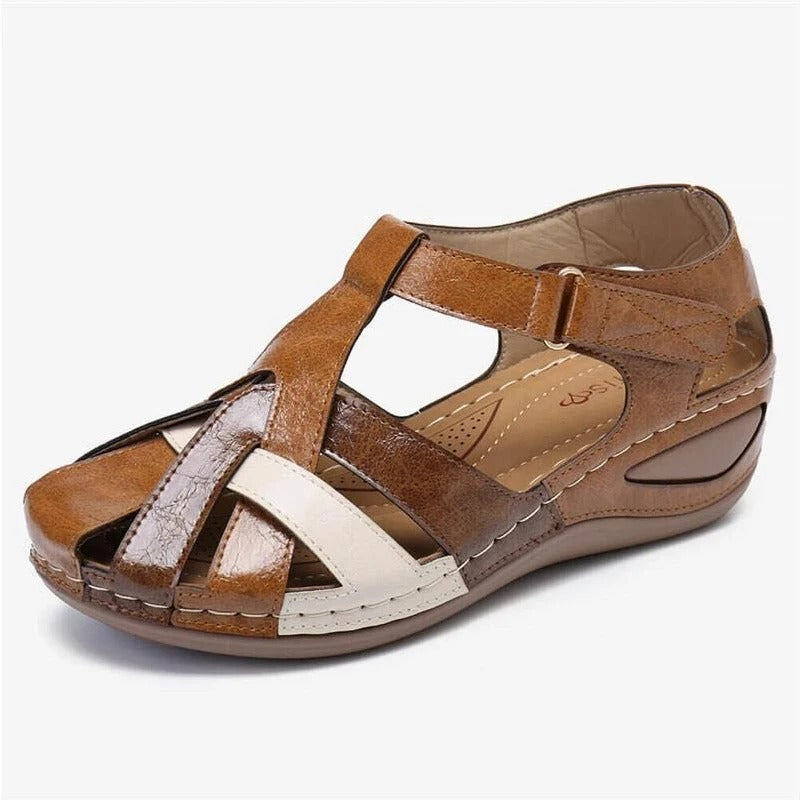 Vattentäta sommarsandaler med slip-on för kvinnor