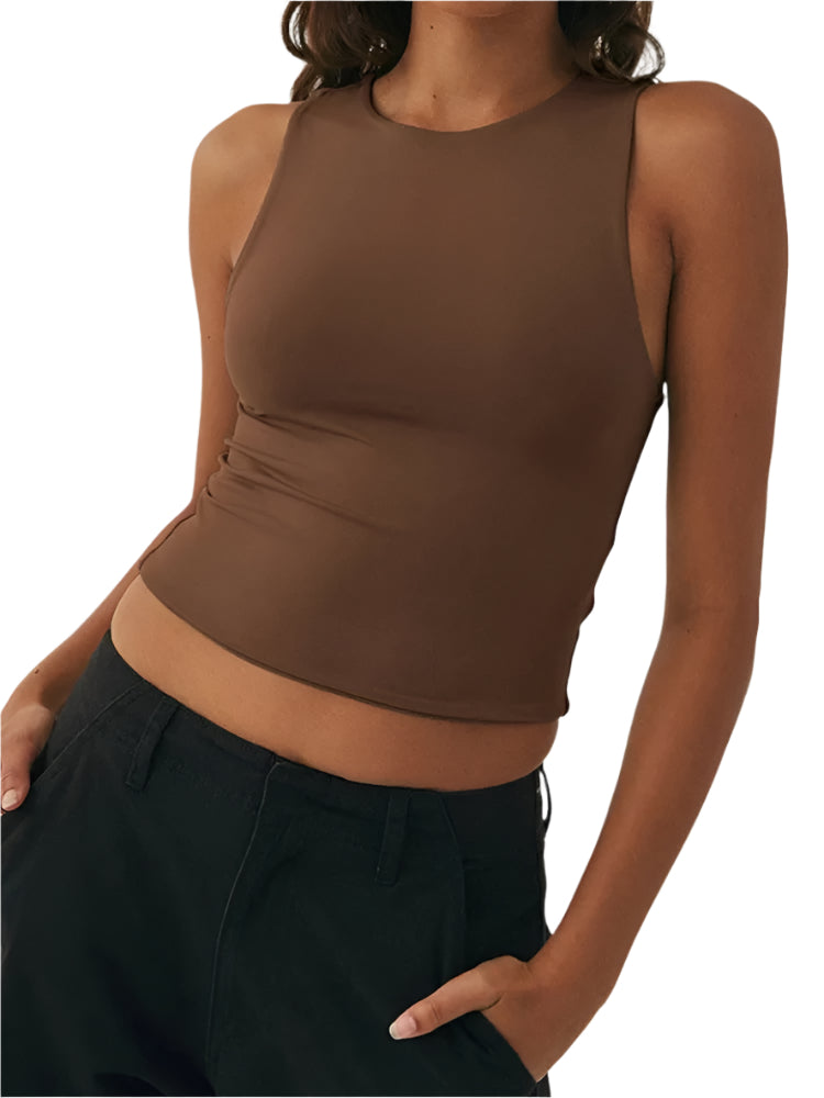 Ärmlös Slim Fit sportväst för kvinnor