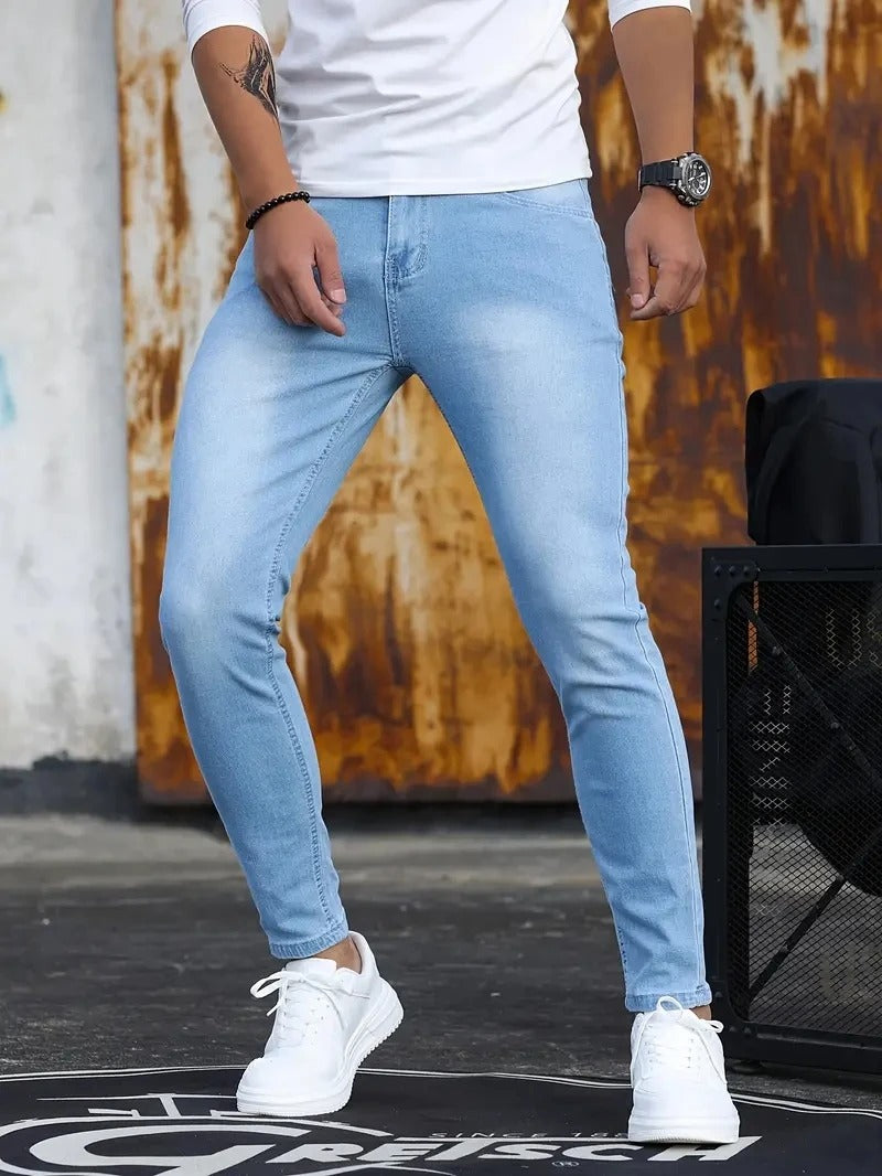 Casual Slim Fit-byxor för män