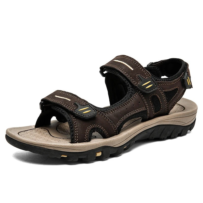 Casual lädersandaler för män