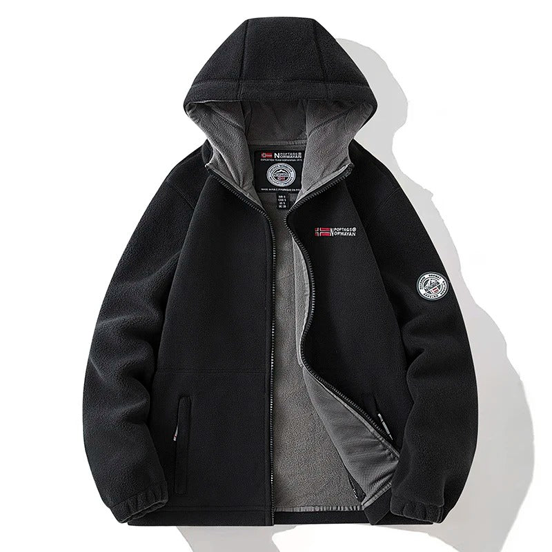 Kalltålig fleecejacka för män
