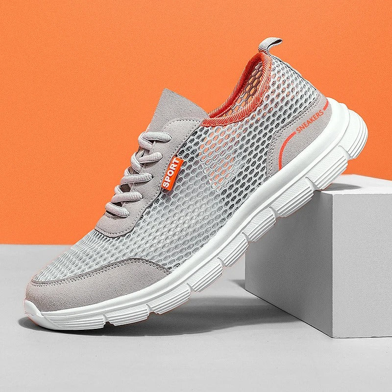 Lätta sneakers i mesh för män