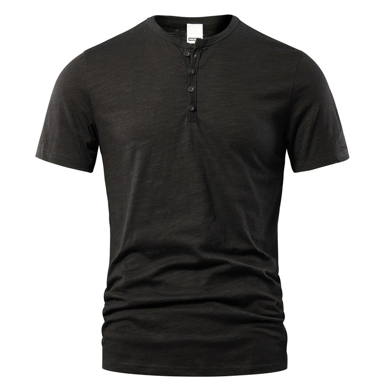 Herr-Henley-T-shirt för sommaren